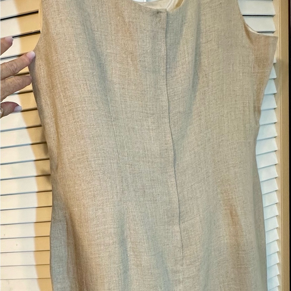 Sleeveless Beige Dress